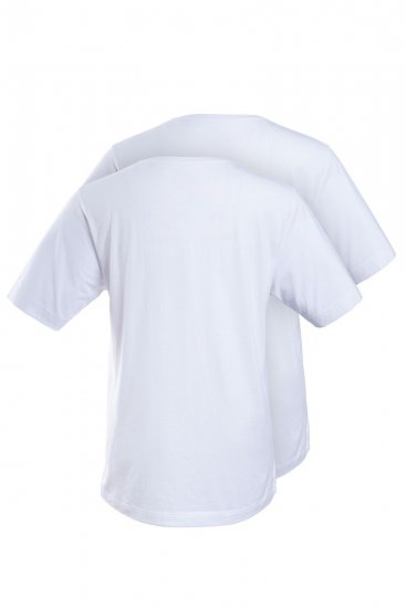 JP1880 702637 Tricou cu guler rotund set de 2 Albă - Tricouri - Tricouri Bărbați Mărimi Mari
