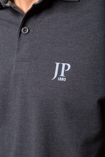 JP1880 704317 Tricou polo set de 2 Gri închis - Tricouri polo - Tricouri Polo Bărbați Mărimi Mari