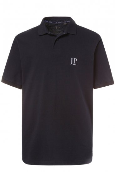 JP1880 704317 Tricou polo set de 2 Neagră/Bleumarin - Tricouri polo - Tricouri Polo Bărbați Mărimi Mari