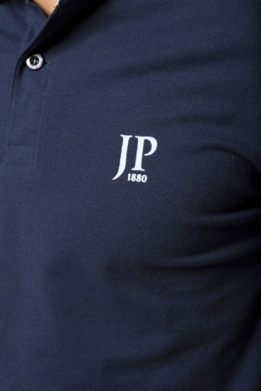 JP1880 704317 Tricou polo set de 2 Neagră/Bleumarin - Tricouri polo - Tricouri Polo Bărbați Mărimi Mari