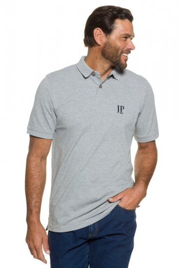 JP1880 704317 Tricou polo set de 2 Bleumarin/Gri melanj - Tricouri polo - Tricouri Polo Bărbați Mărimi Mari