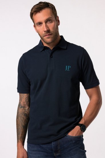 JP1880 704317 Tricou polo set de 2 Albastru petrol/Bleumarin - Tricouri polo - Tricouri Polo Bărbați Mărimi Mari