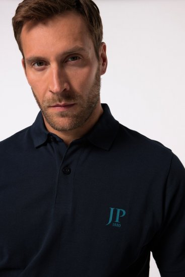 JP1880 704317 Tricou polo set de 2 Albastru petrol/Bleumarin - Tricouri polo - Tricouri Polo Bărbați Mărimi Mari