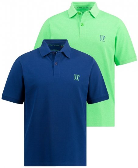 JP1880 704317 Tricou polo set de 2 Albastru profund - Tricouri polo - Tricouri Polo Bărbați Mărimi Mari