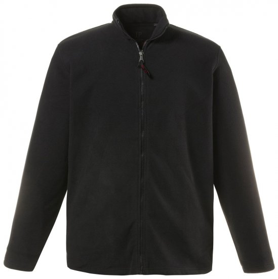 JP1880 705552 Jachetă fleece cu guler înalt Neagră - Haine sport & haine de exterior - Haine Sport & Exterior Bărbați Mărimi Mari