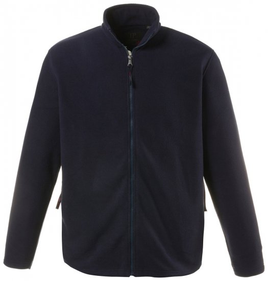JP1880 705552 Jachetă din fleece cu guler înalt Bleumarin TALL - TALL geci - Jachete TALL pentru bărbați înalți