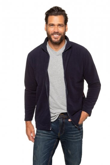 JP1880 705552 Jachetă fleece cu guler înalt Bleumarin - Haine sport & haine de exterior - Haine Sport & Exterior Bărbați Mărimi Mari