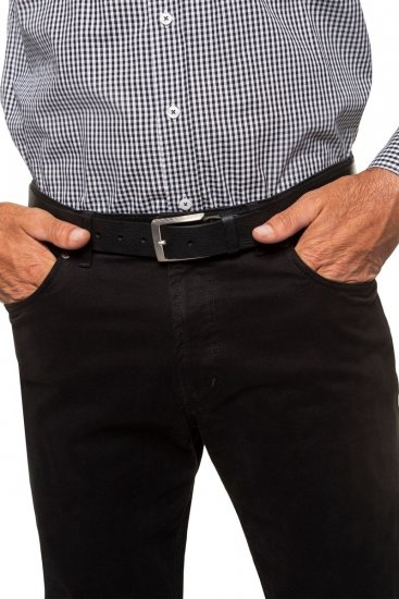 JP1880 706592 Curea din piele Neagră - Accesorii - Accesorii pentru bărbați