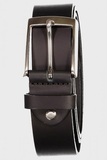 JP1880 706592 Curea din piele Neagră - Accesorii - Accesorii pentru bărbați