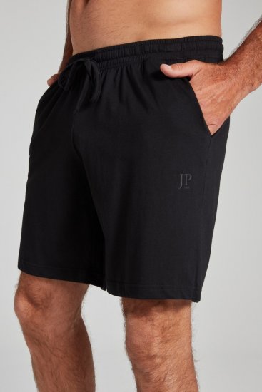 JP1880 Shorts Elastic Waistband Black - Pantaloni trening - Pantaloni Trening Bărbați Mărimi Mari
