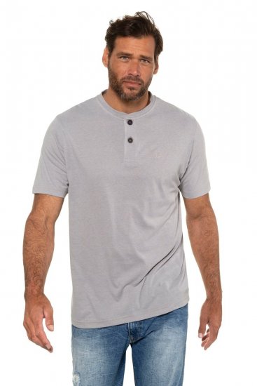 JP1880 708420 Tricou Henley set de 2 Gri melanj - Tricouri - Tricouri Bărbați Mărimi Mari