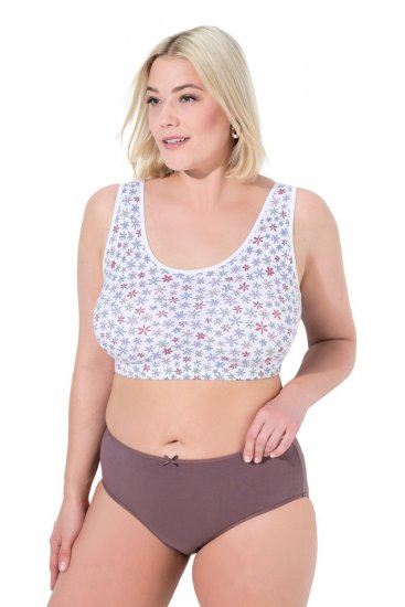 Ulla Popken 710201 Chiloți set de 5 Maro - Chiloți - 