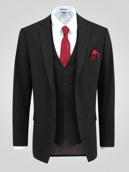 D555 Ted Sacou Negru - Costume - Costume Bărbați mărimi mari