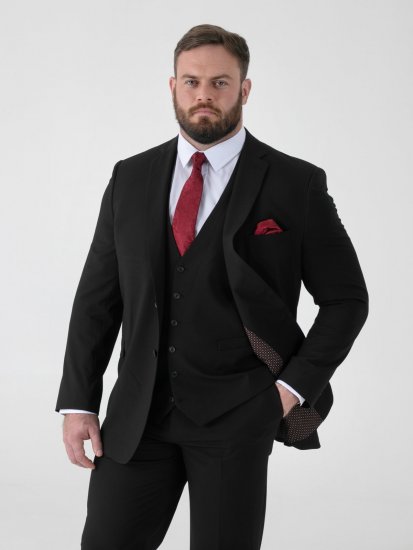 D555 Ted Sacou Negru - Costume - Costume Bărbați mărimi mari