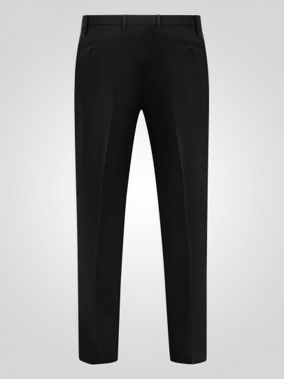 D555 Ted 4 Way Stretch Tailored Trouser Negru - Costume - Costume Bărbați mărimi mari