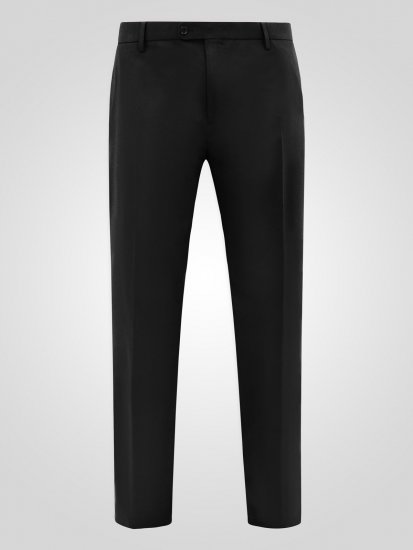 D555 Ted Pantaloni de costum Negru - Costume - Costume Bărbați mărimi mari