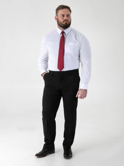 D555 Ted Pantaloni de costum Negru - Costume - Costume Bărbați mărimi mari