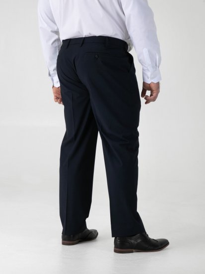 D555 Ted Pantaloni de costum Albastru marin - Costume - Costume Bărbați mărimi mari