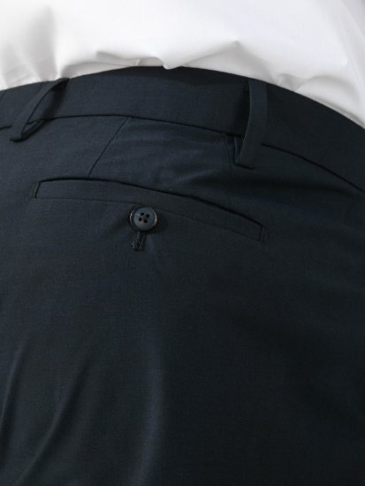 D555 Ted Pantaloni de costum Albastru marin - Costume - Costume Bărbați mărimi mari