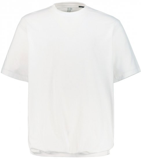 JP1880 712616 Tricou cu croi pentru burtă Albă - Tricouri - Tricouri Bărbați Mărimi Mari