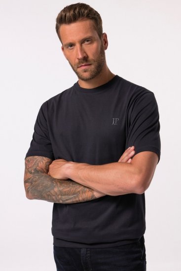 JP1880 712616 Tricou cu croi pentru burtă Bleumarin - Tricouri - Tricouri Bărbați Mărimi Mari