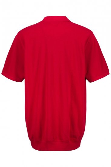 JP1880 712617 Tricou polo cu croi pentru burtă Roșu chili - Tricouri polo - Tricouri Polo Bărbați Mărimi Mari