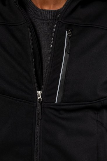 JP1880 714279 Jachetă softshell cu căptușeală polar Negru - Geci - Geci Bărbați Mărimi Mari