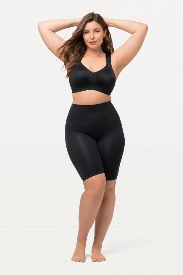 Ulla Popken 714677 Pantaloni scurți modelatori Neagră - Lenjerie modelatoare - 