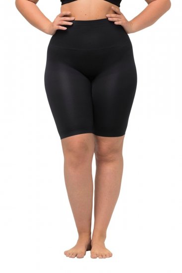 Ulla Popken 714677 Pantaloni scurți modelatori Neagră - Lenjerie modelatoare - 