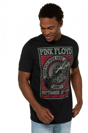 JP1880 Pink Floyd Retro Graphic Comfort Fit Band T-Shirt Black - Tricouri - Tricouri Bărbați Mărimi Mari