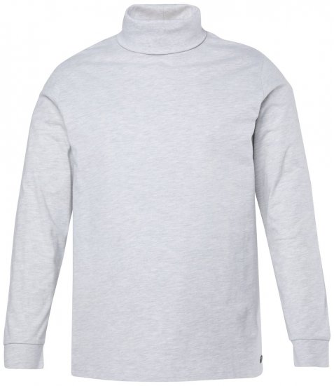JP1880 723303 Bluză cu guler înalt și mânecă lungă Natural melanj TALL - TALL T-shirts - Tricouri pentru Bărbați Înalți