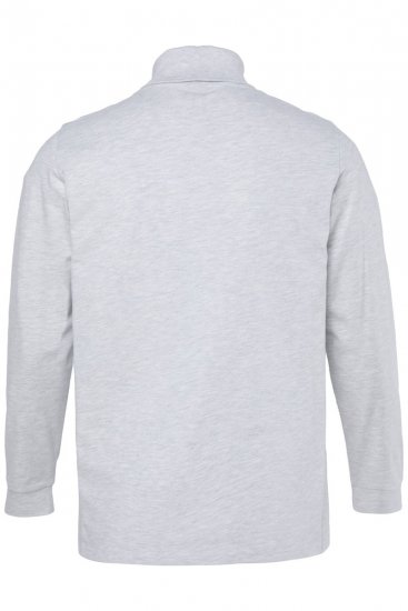 JP1880 723303 Bluză cu guler înalt și mânecă lungă Natural melanj TALL - TALL T-shirts - Tricouri pentru Bărbați Înalți