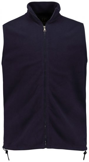 JP1880 723305 Vestă fleece cu guler înalt Bleumarin - Geci - Geci Bărbați Mărimi Mari