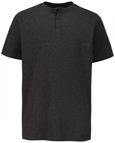 JP1880 726695 Tricou Henley Gri închis - Tricouri - Tricouri Bărbați Mărimi Mari