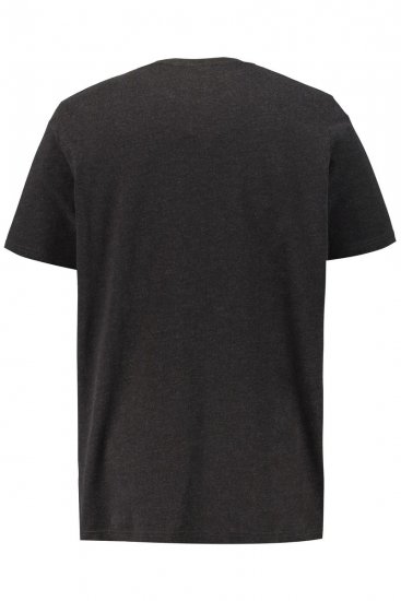 JP1880 726695 Tricou Henley Gri închis - Tricouri - Tricouri Bărbați Mărimi Mari