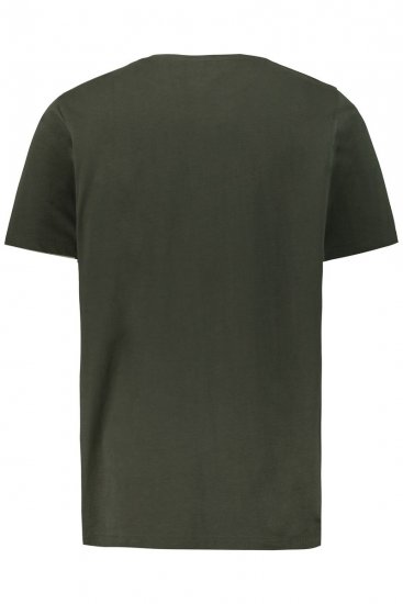 JP1880 726695 Tricou Henley Oliv închis - Tricouri - Tricouri Bărbați Mărimi Mari