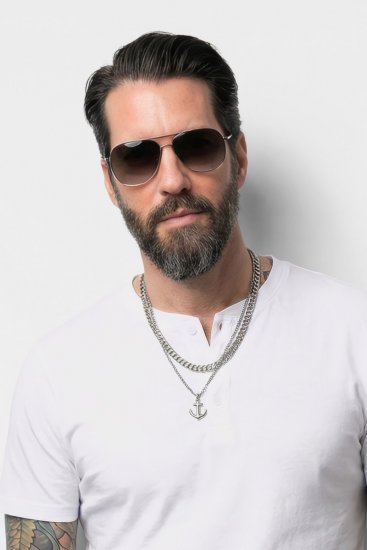 JP1880 726695 Tricou Henley Albă - Tricouri - Tricouri Bărbați Mărimi Mari