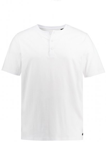 JP1880 726695 Tricou Henley Albă - Tricouri - Tricouri Bărbați Mărimi Mari