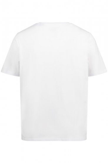JP1880 726695 Tricou Henley Albă - Tricouri - Tricouri Bărbați Mărimi Mari