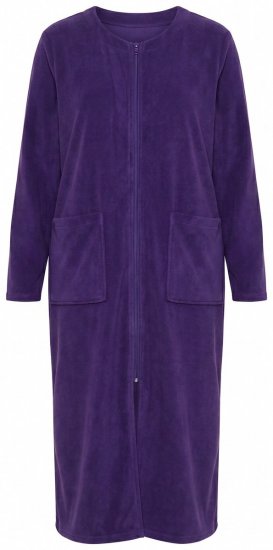 Ulla Popken 749967 Halat din prosop cu fermoar Multicolor - Halate - 