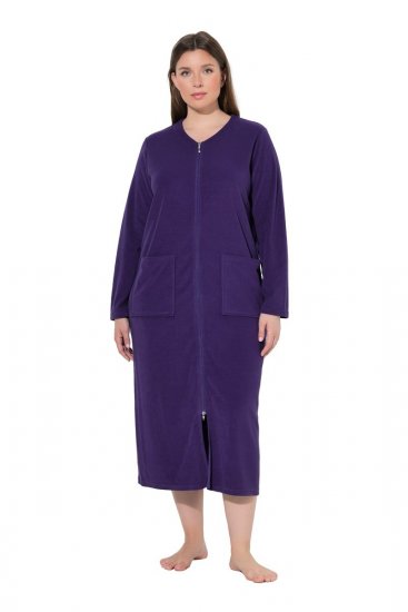 Ulla Popken 749967 Halat din prosop cu fermoar Multicolor - Halate - 