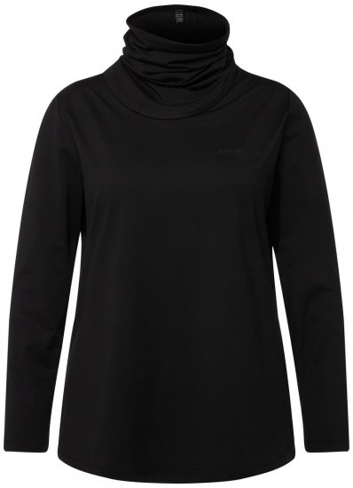 Ulla Popken 751623 Bluză de schi cu uscare rapidă Neagră - Haine de schi - 