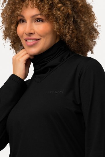 Ulla Popken 751623 Bluză de schi cu uscare rapidă Neagră - Haine de schi - 