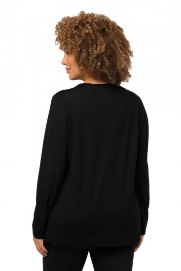 Ulla Popken 751623 Bluză de schi cu uscare rapidă Neagră - Haine de schi - 