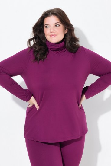 Ulla Popken 751623 Bluză de schi cu uscare rapidă Roz - Haine de schi - 