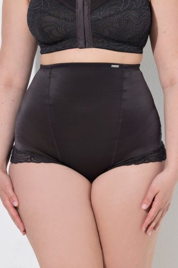 Ulla Popken 781632 Chiloți modelatori cu talie înaltă Maro - Lenjerie modelatoare - 