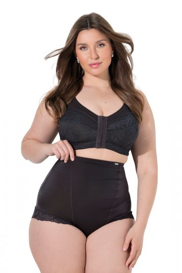Ulla Popken 781632 Chiloți modelatori cu talie înaltă Maro - Lenjerie modelatoare - 