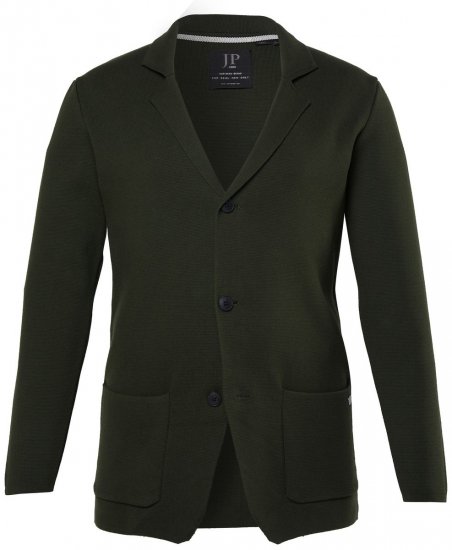 JP1880 Milano Flexnamic Sacou tricotat Oliv închis - Costume - Costume Bărbați mărimi mari