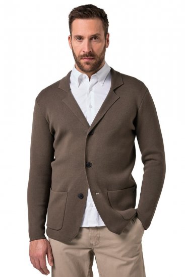 JP1880 Milano Flexnamic Sacou tricotat Maro kaki - Costume - Costume Bărbați mărimi mari