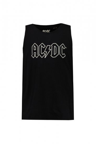 JP1880 AC/DC Graphic Comfort Fit Band Tank Top Black - Tricouri - Tricouri Bărbați Mărimi Mari